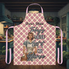 Personalised Vintage Pin - Up Kitchen Apron | Funny Retro Apron | Mother's Day Gift | Custom Name Apron | Multiple Designs Available - Drop of Bold