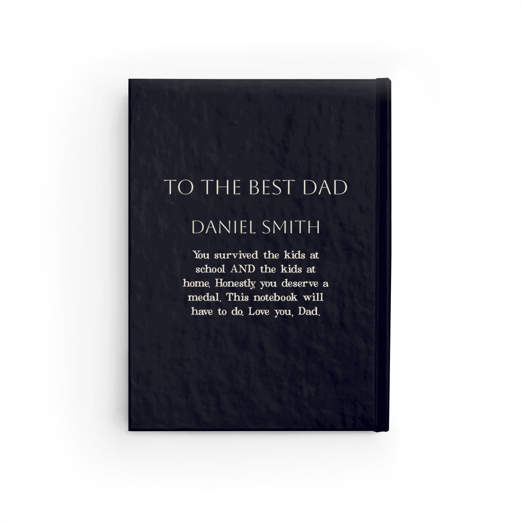 Personalized Teacher Dad Journal — Funny Father's Day Gift for Teacher Dads — Custom Hardcover Notebook for Dad - Drop of Bold