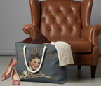 Wren I'm a Delight Vintage Pin-Up Weekender Tote Bag — Funny Oversized Tote — Bold Gift for Her