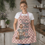 Personalised Vintage Pin - Up Kitchen Apron | Funny Retro Apron | Mother's Day Gift | Custom Name Apron | Multiple Designs Available - Drop of Bold