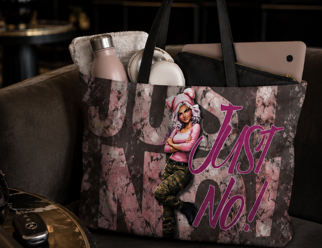 Nova "Just No!" Weekender Tote Bag — Bold Statement Bag for Women — Sassy Gift for Her