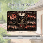 Personalized Military Tin Wall Art — The Life of a Soldier — Choose Your Branch — Veteran Gift — Man - Drop of Bold