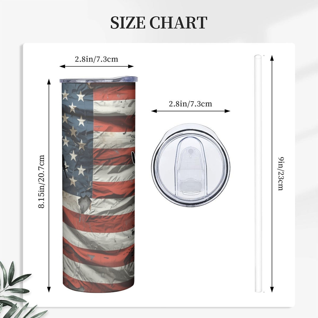 Personalized Military Dad Tumbler, Veteran Father's Day Gift from Daughter, My Daddy Served Tumbler,