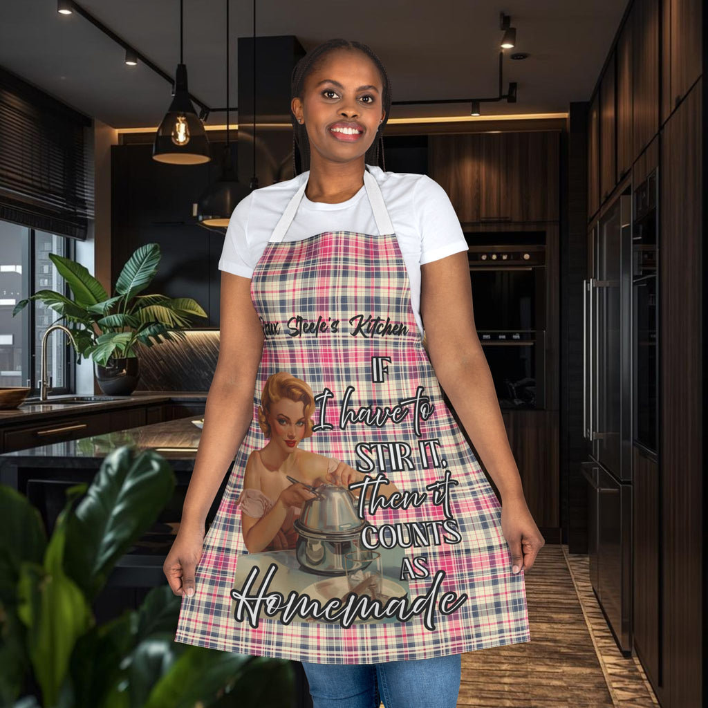 Personalised Vintage Pin - Up Kitchen Apron | Funny Retro Apron | Mother's Day Gift | Custom Name Apron | Multiple Designs Available - Drop of Bold