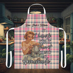 Personalised Vintage Pin - Up Kitchen Apron | Funny Retro Apron | Mother's Day Gift | Custom Name Apron | Multiple Designs Available - Drop of Bold