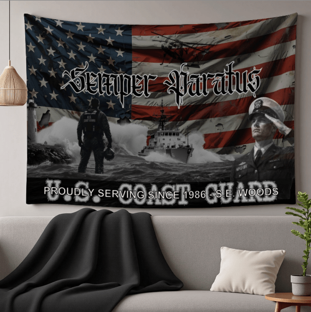 Personalized Military Wall Hanging — Choose Your Branch — Veteran Gift - Drop of Bold