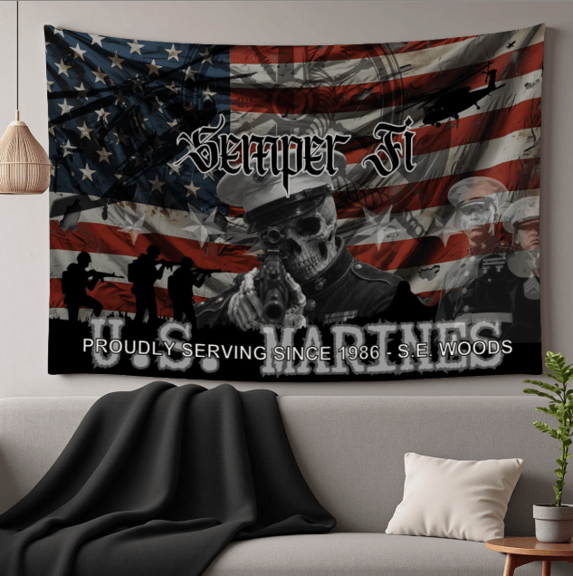 Personalized Military Wall Hanging — Choose Your Branch — Veteran Gift - Drop of Bold