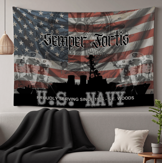 Personalized Military Wall Hanging — Choose Your Branch — Veteran Gift - Drop of Bold