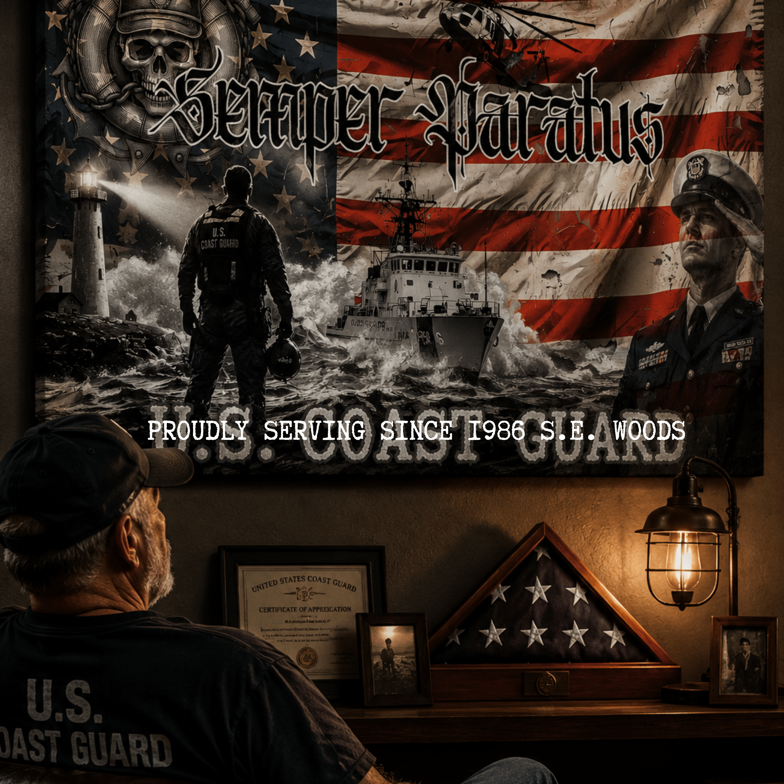 Personalized Military Wall Hanging — Choose Your Branch — Veteran Gift - Drop of Bold