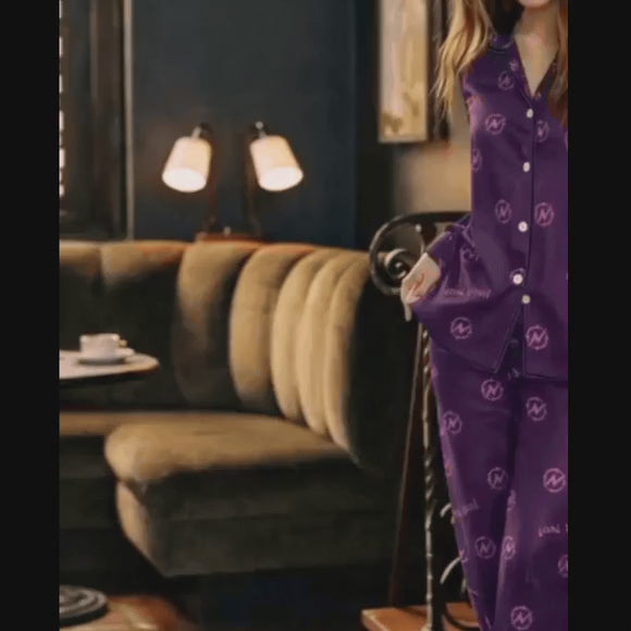 Nova — Just No! Satin Feel Pajama Set